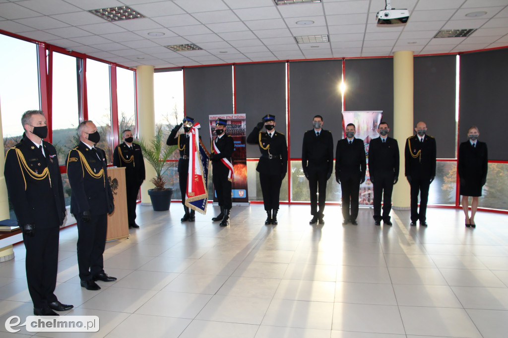 Uroczysta zbiórka w KP PSP Chełmno