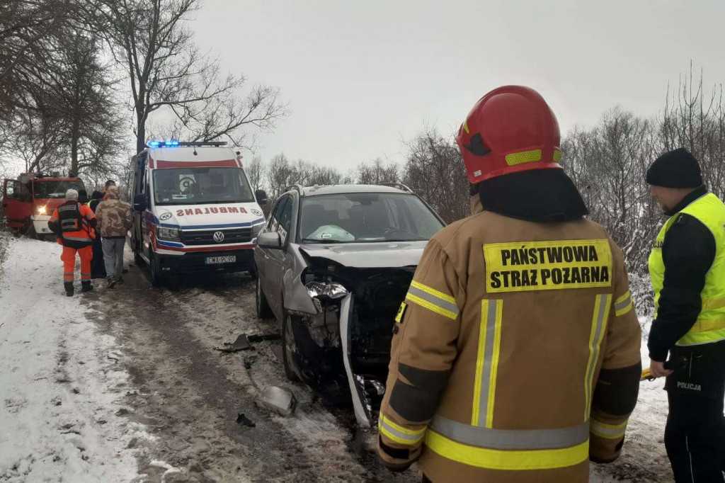 Kobieta poszkodowana w wypadku w Lipienku