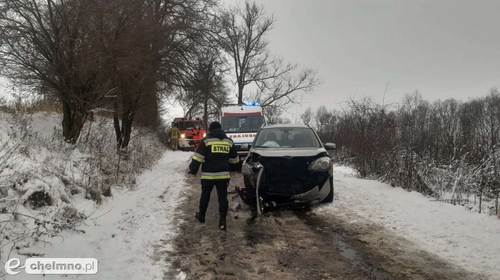 Kobieta poszkodowana w wypadku w Lipienku