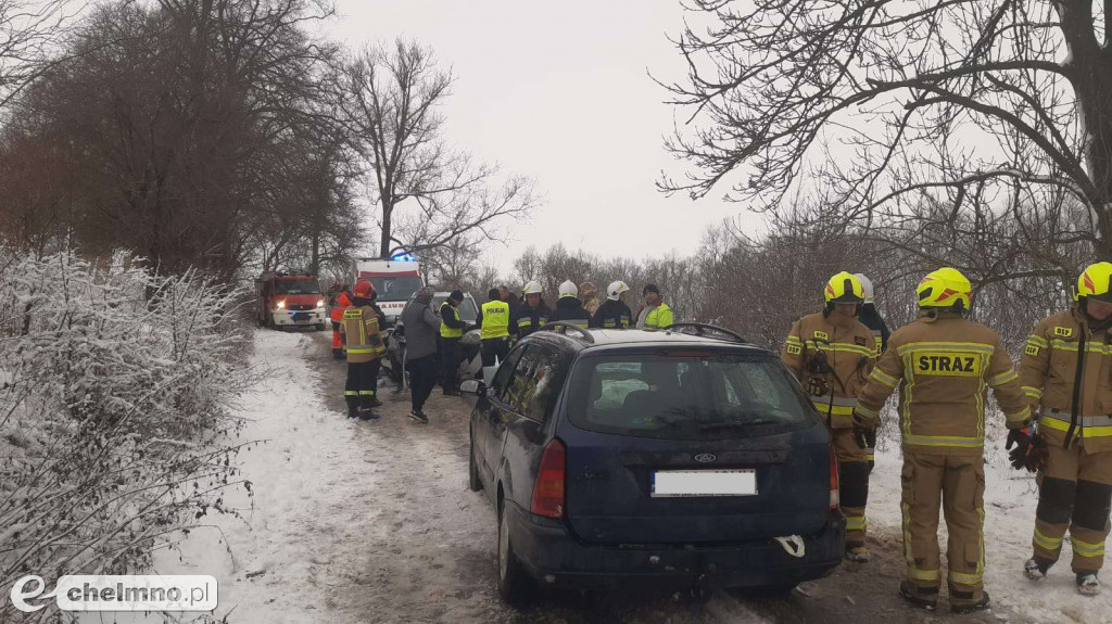 Kobieta poszkodowana w wypadku w Lipienku