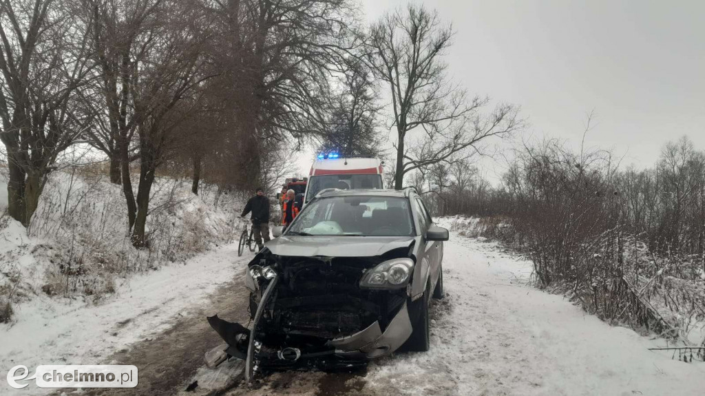 Kobieta poszkodowana w wypadku w Lipienku