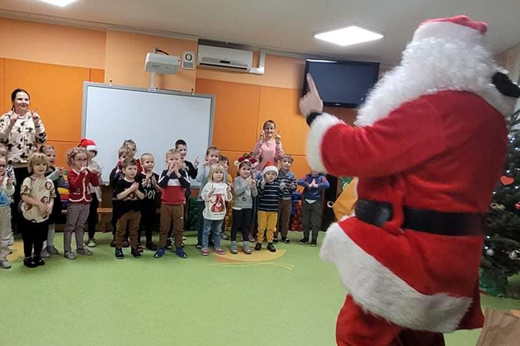 Wizyta Świętego Mikołaja w Przedszkolu Brzdąc