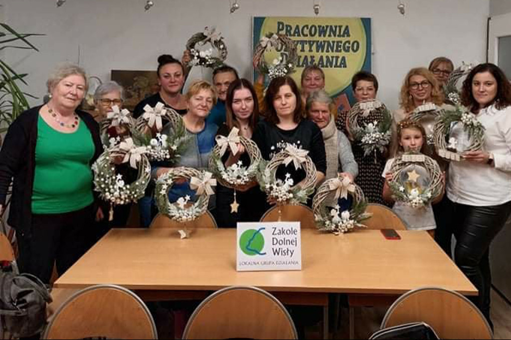 Piękne wianki przygotowane na warsztatach