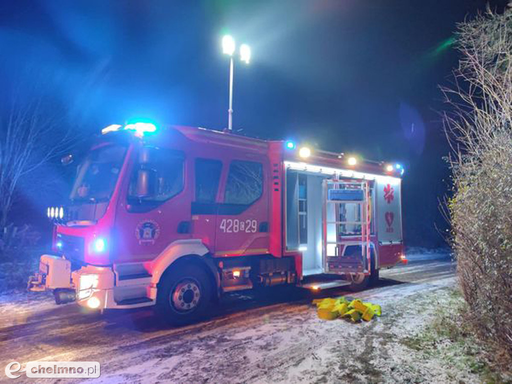 Pierwsza interwencja nowym wozem OSP Chełmno