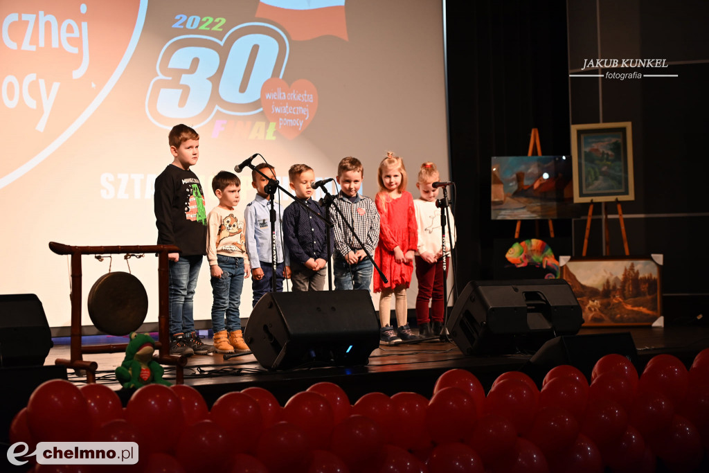 Podziękowania dla występujących na finale WOŚP w Chełmnie