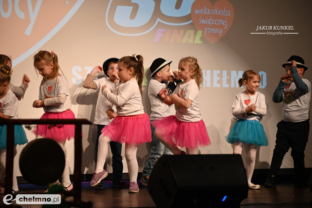 Podziękowania dla występujących na finale WOŚP w Chełmnie