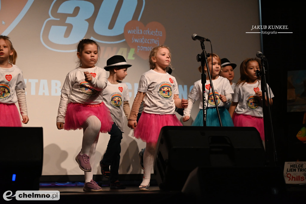 Podziękowania dla występujących na finale WOŚP w Chełmnie