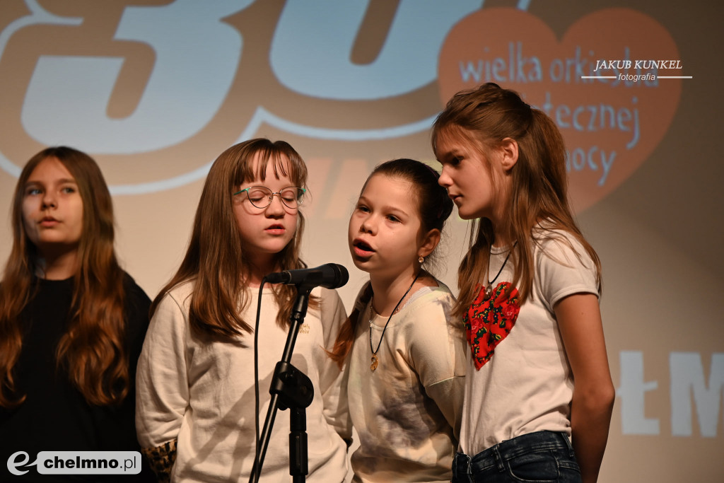 Podziękowania dla występujących na finale WOŚP w Chełmnie