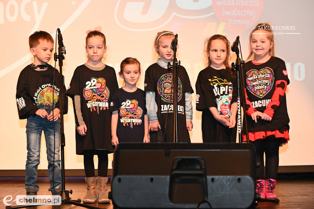 Podziękowania dla występujących na finale WOŚP w Chełmnie