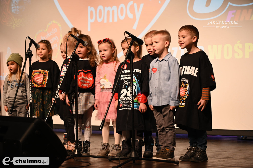 Podziękowania dla występujących na finale WOŚP w Chełmnie