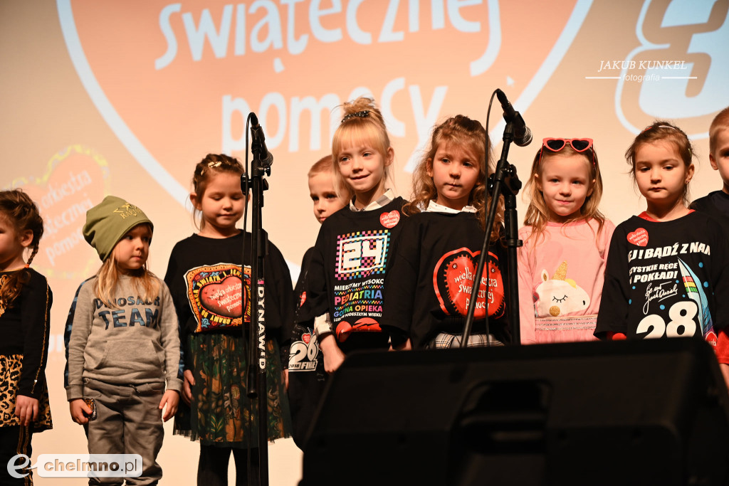 Podziękowania dla występujących na finale WOŚP w Chełmnie