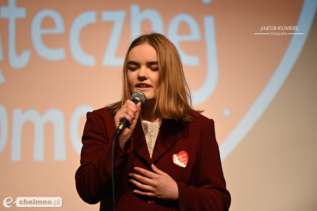 Podziękowania dla występujących na finale WOŚP w Chełmnie