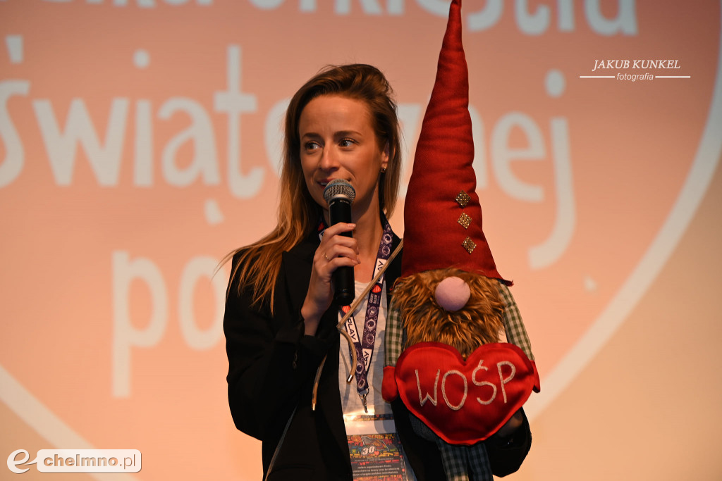 Podziękowania dla występujących na finale WOŚP w Chełmnie