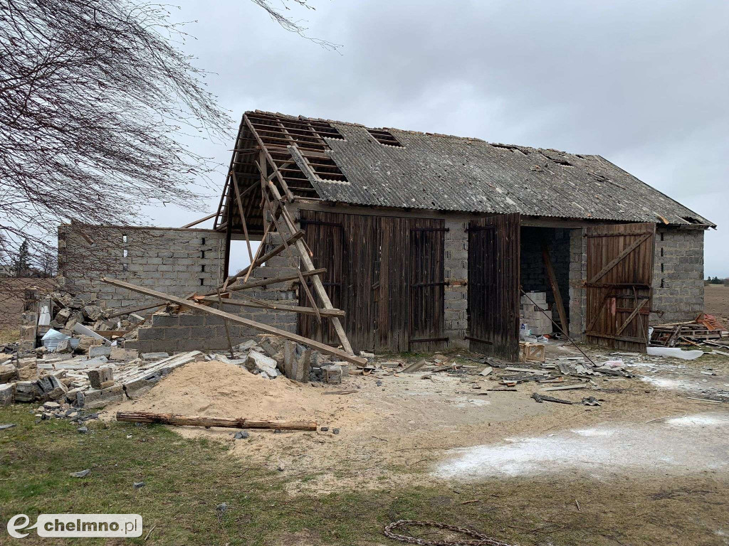 Wichura szalała w powiecie chełmińskim