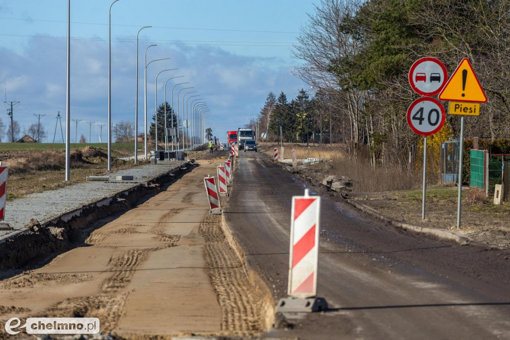 Przebudowa drogi Stolno-Wąbrzeźno na półmetku