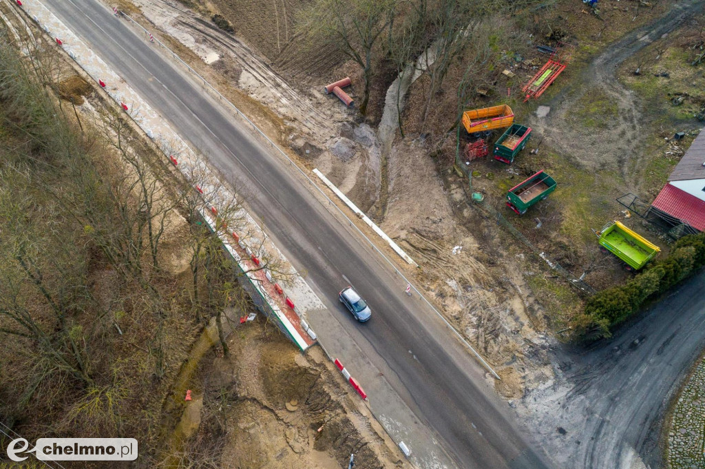 Przebudowa drogi Stolno-Wąbrzeźno na półmetku