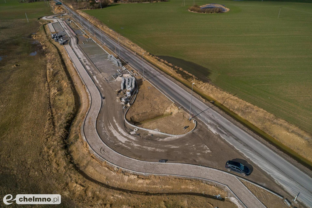 Przebudowa drogi Stolno-Wąbrzeźno na półmetku