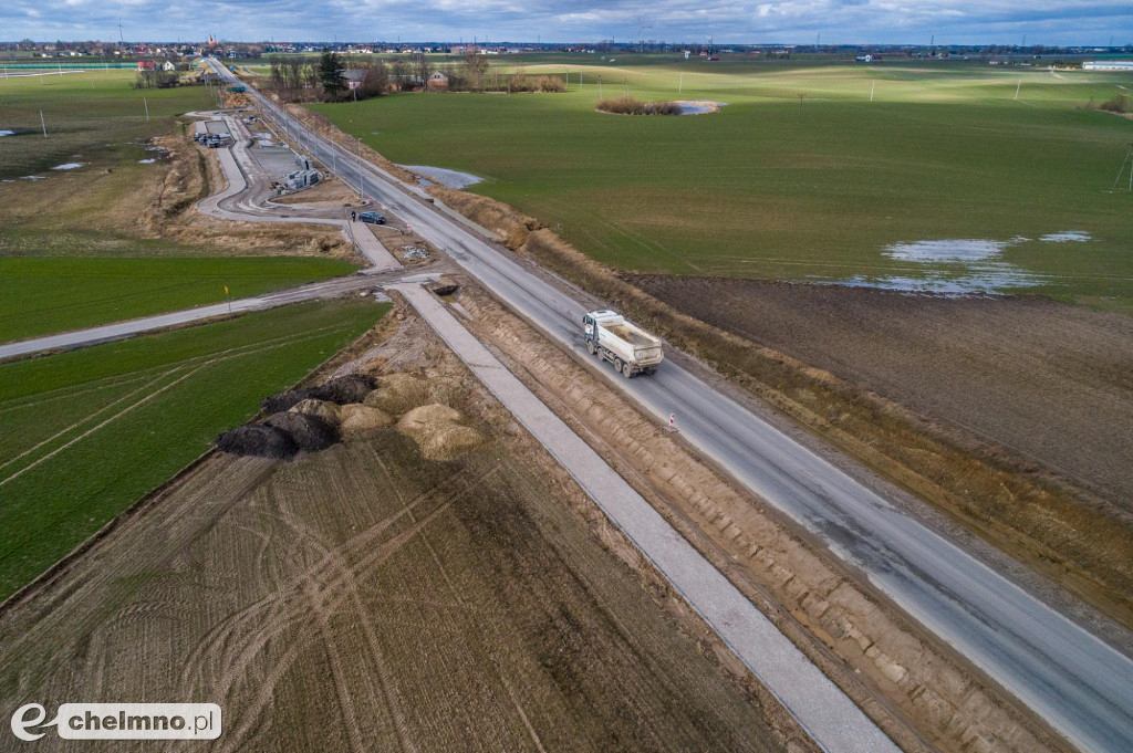 Przebudowa drogi Stolno-Wąbrzeźno na półmetku