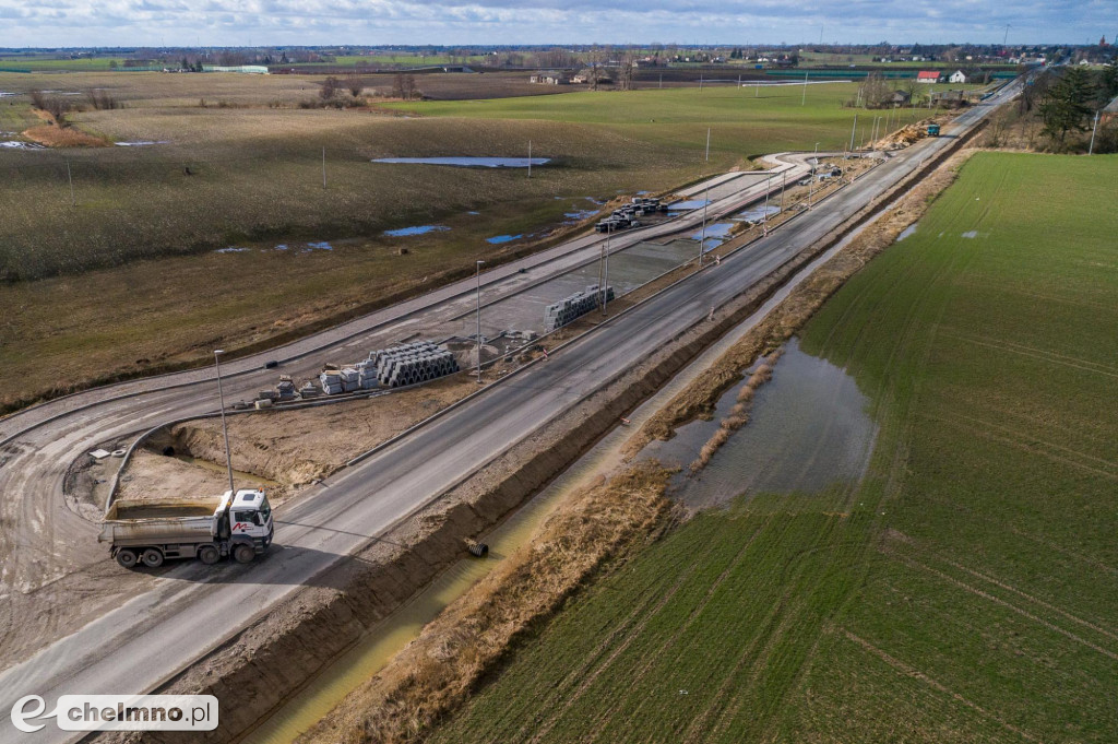 Przebudowa drogi Stolno-Wąbrzeźno na półmetku