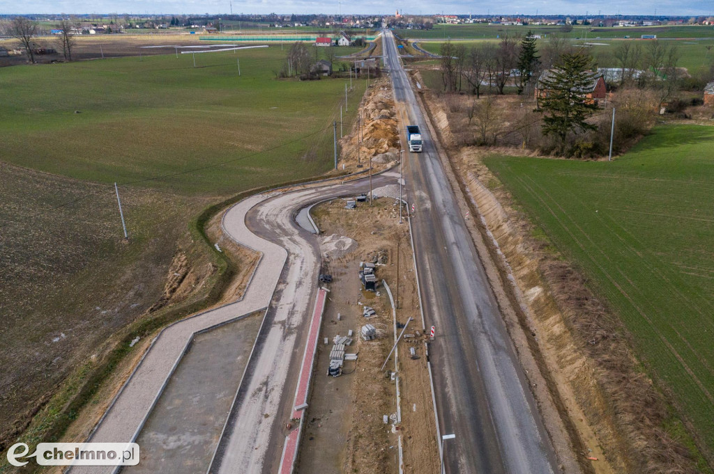 Przebudowa drogi Stolno-Wąbrzeźno na półmetku