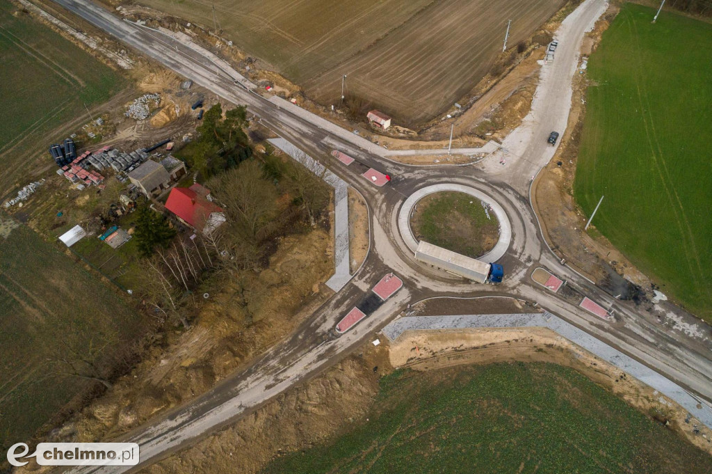 Przebudowa drogi Stolno-Wąbrzeźno na półmetku
