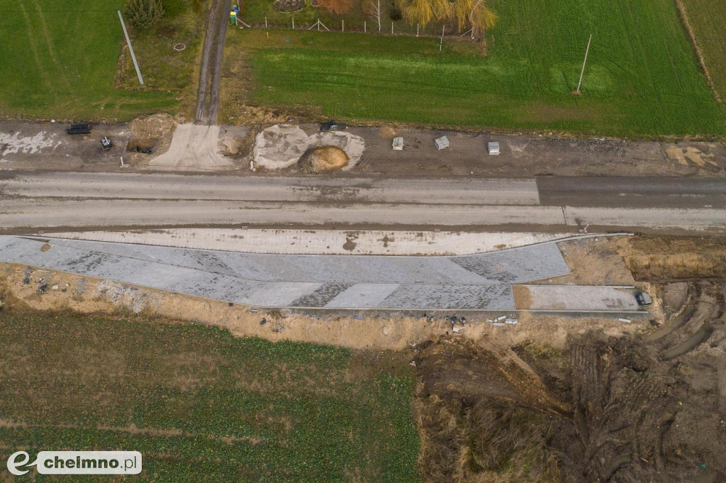 Przebudowa drogi Stolno-Wąbrzeźno na półmetku