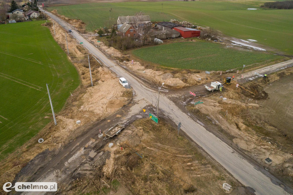 Przebudowa drogi Stolno-Wąbrzeźno na półmetku