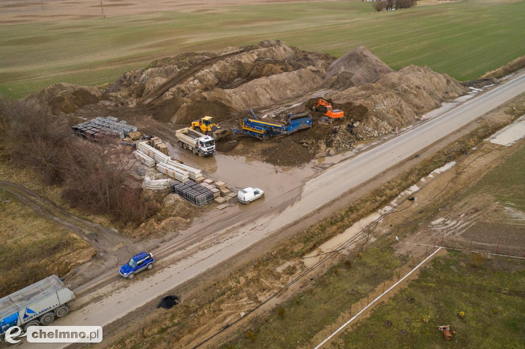 Przebudowa drogi Stolno-Wąbrzeźno na półmetku