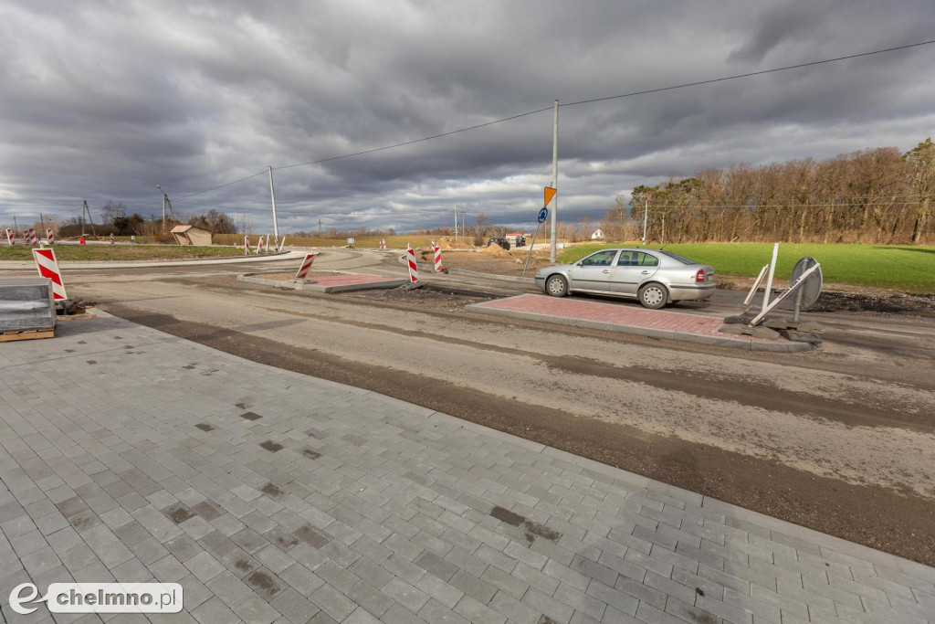 Przebudowa drogi Stolno-Wąbrzeźno na półmetku