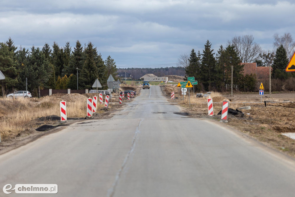 Przebudowa drogi Stolno-Wąbrzeźno na półmetku