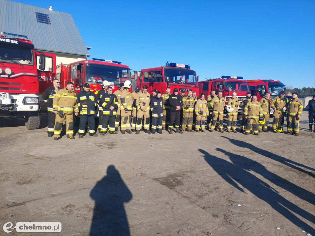 Ćwiczenia z udziałem jednostek strażackich z gminy