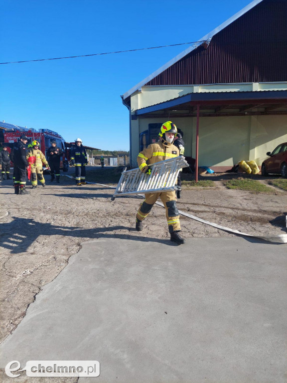 Ćwiczenia z udziałem jednostek strażackich z gminy