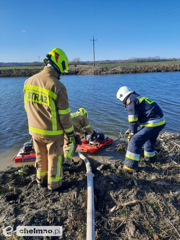 Ćwiczenia z udziałem jednostek strażackich z gminy
