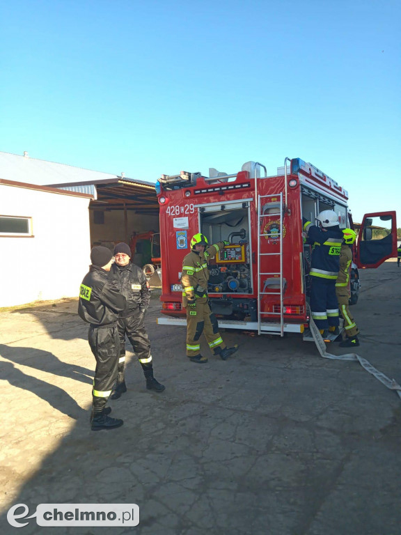 Ćwiczenia z udziałem jednostek strażackich z gminy