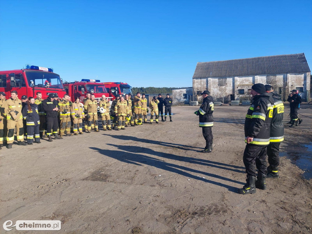 Ćwiczenia z udziałem jednostek strażackich z gminy