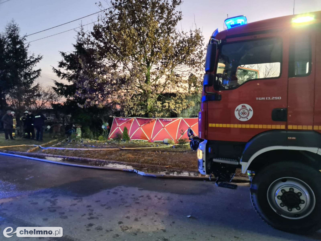  Zwłoki zwęglonej kobiety znalezione w powiecie chełmińskim