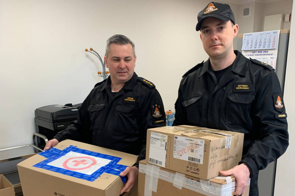 Zbiórka charytatywna sprzętu pożarniczego dla strażaków z Ukrainy