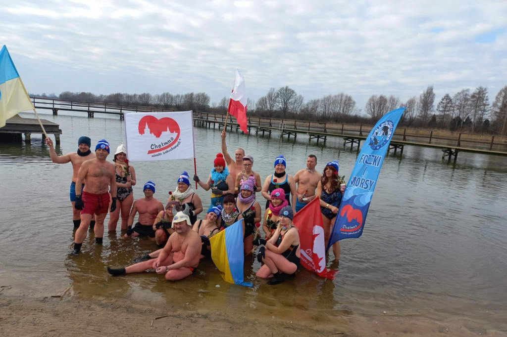 Chełmińskie morsy i foczki solidarni z Ukrainą