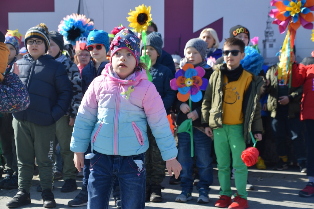 Happening z okazji Światowego Dnia Osób z Zespołem Downa