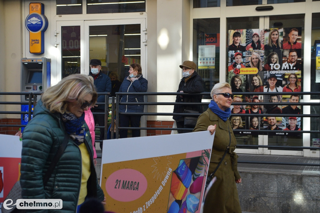 Happening z okazji Światowego Dnia Osób z Zespołem Downa