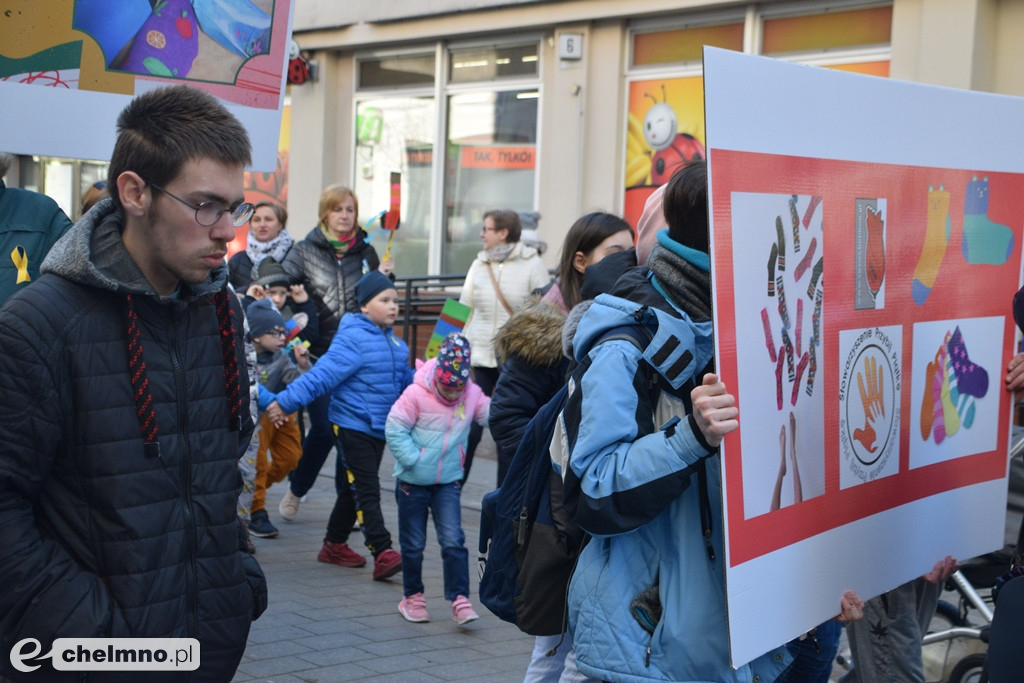 Happening z okazji Światowego Dnia Osób z Zespołem Downa