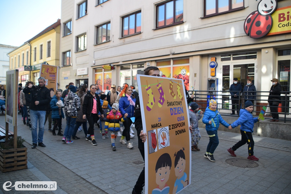 Happening z okazji Światowego Dnia Osób z Zespołem Downa