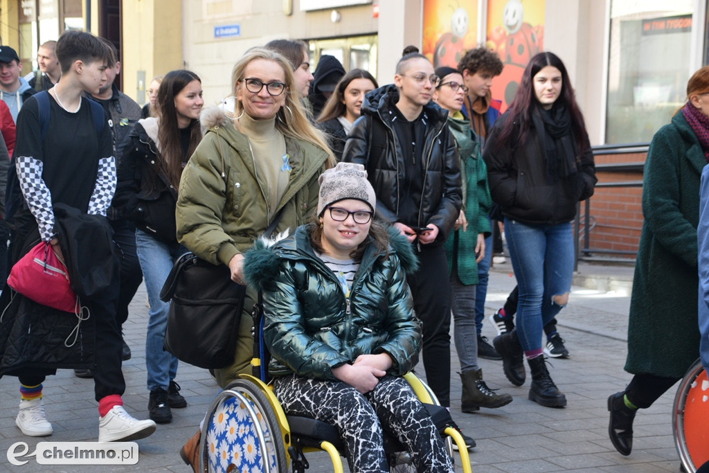 Happening z okazji Światowego Dnia Osób z Zespołem Downa