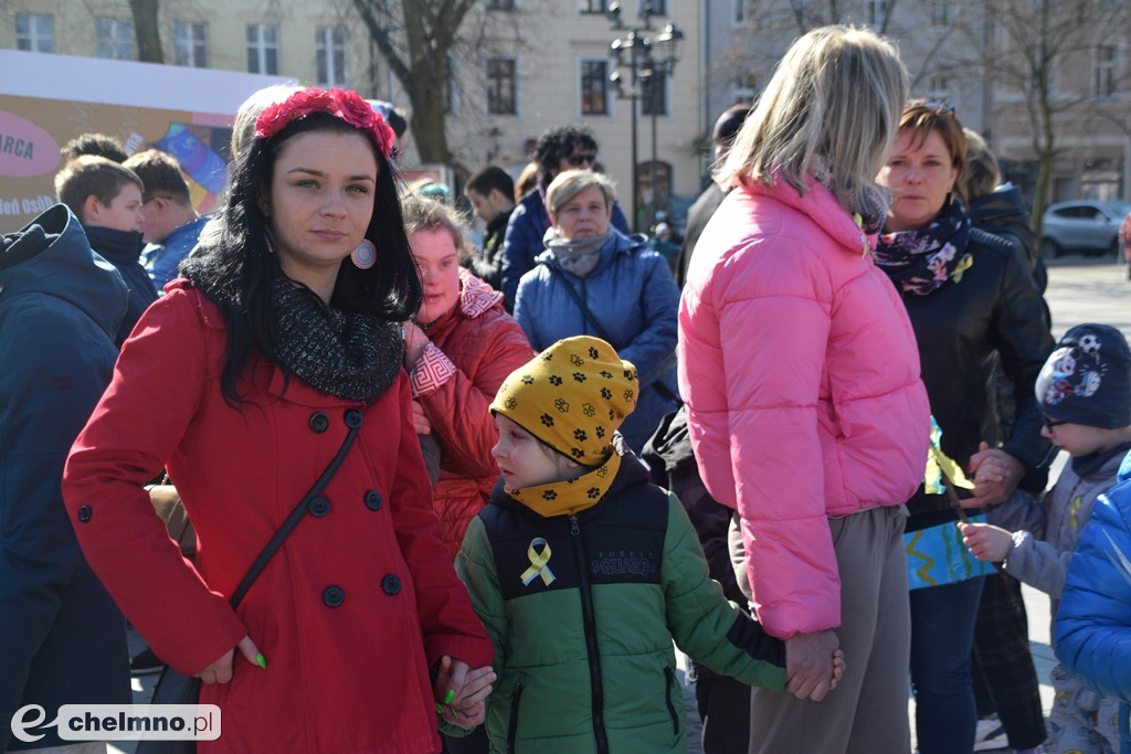 Happening z okazji Światowego Dnia Osób z Zespołem Downa