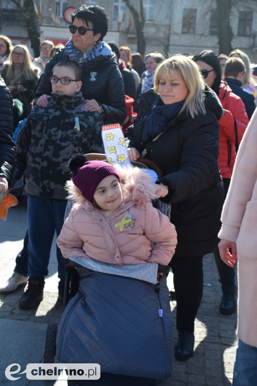 Happening z okazji Światowego Dnia Osób z Zespołem Downa