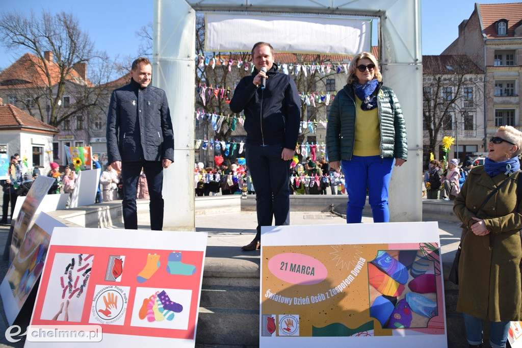 Happening z okazji Światowego Dnia Osób z Zespołem Downa
