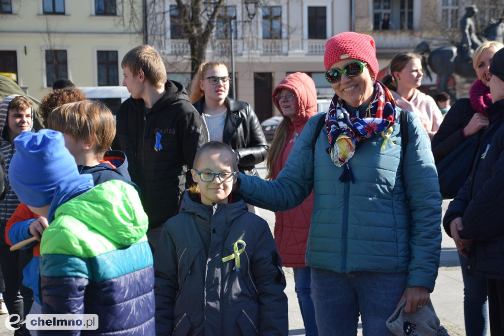 Happening z okazji Światowego Dnia Osób z Zespołem Downa
