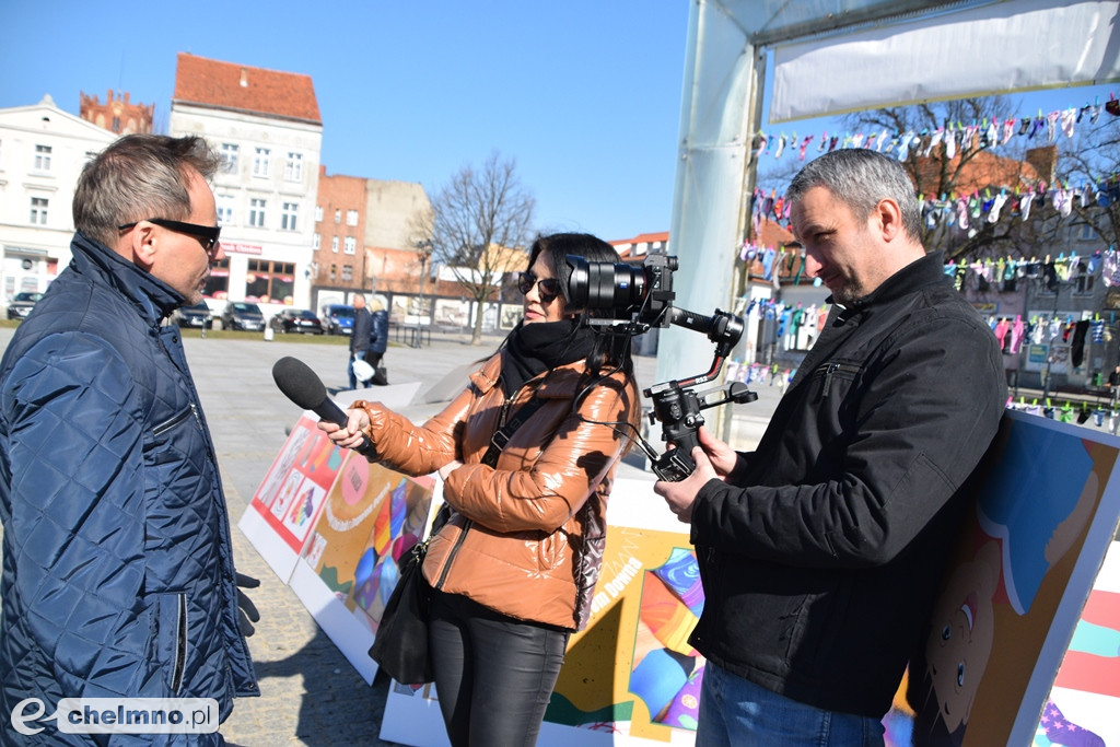 Happening z okazji Światowego Dnia Osób z Zespołem Downa