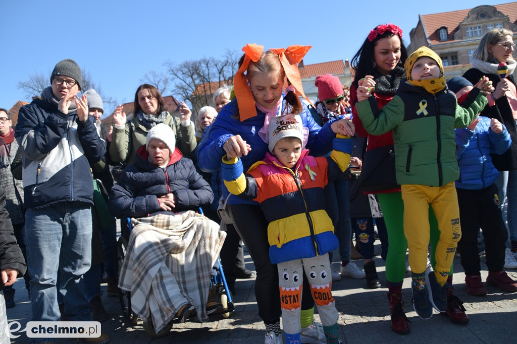 Happening z okazji Światowego Dnia Osób z Zespołem Downa