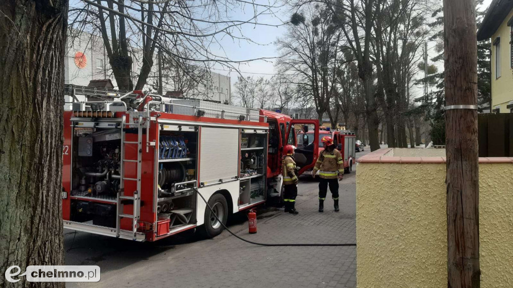 Pożar konstrukcji dachu na ul. Słowackiego